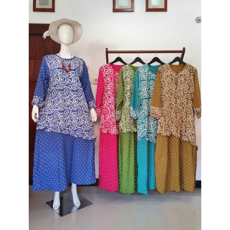 Longdress batik "Cap" Pekalongan