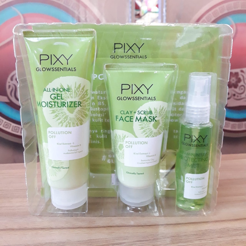 PIXY PACKAGE GLOWSSENTIALS POLUTION OFF