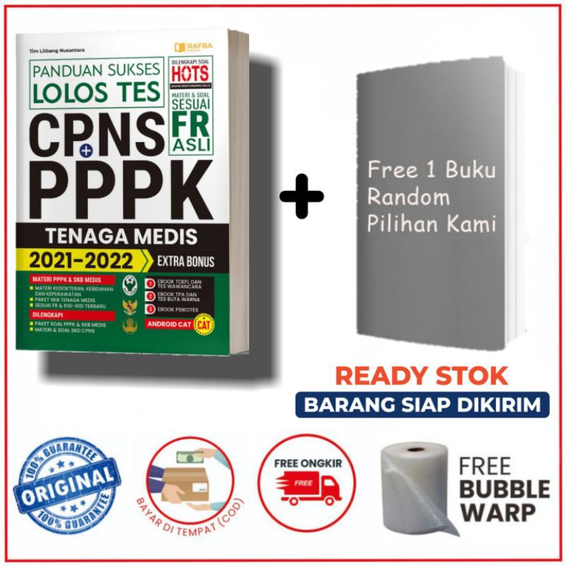 BUKU CPNS 2021 | BUKU CPNS | CPNS 2021 | PANDUAN SUKSES LOLOS TES CPNS + PPPK TENAGA MEDIS 2021-2022