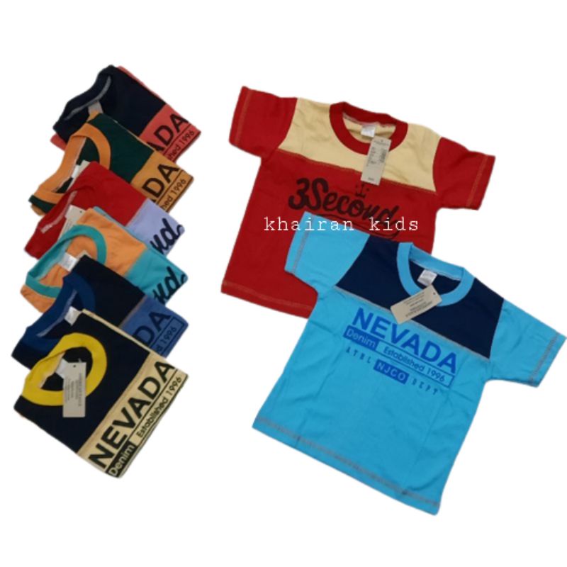 Kaos Anak Laki Laki Baju Anak kombinasi Distro Umur 1 2 3 4 5 6 7 8 9 10 11 12 tahun