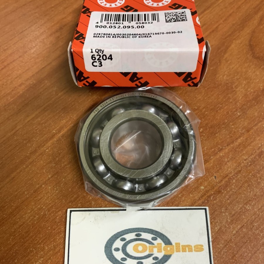 BEARING 6204 C3 FAG ORIGINAL 6204C3