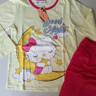 Stelan panjang piyama anak  baju  tidur size 6 Shopee 