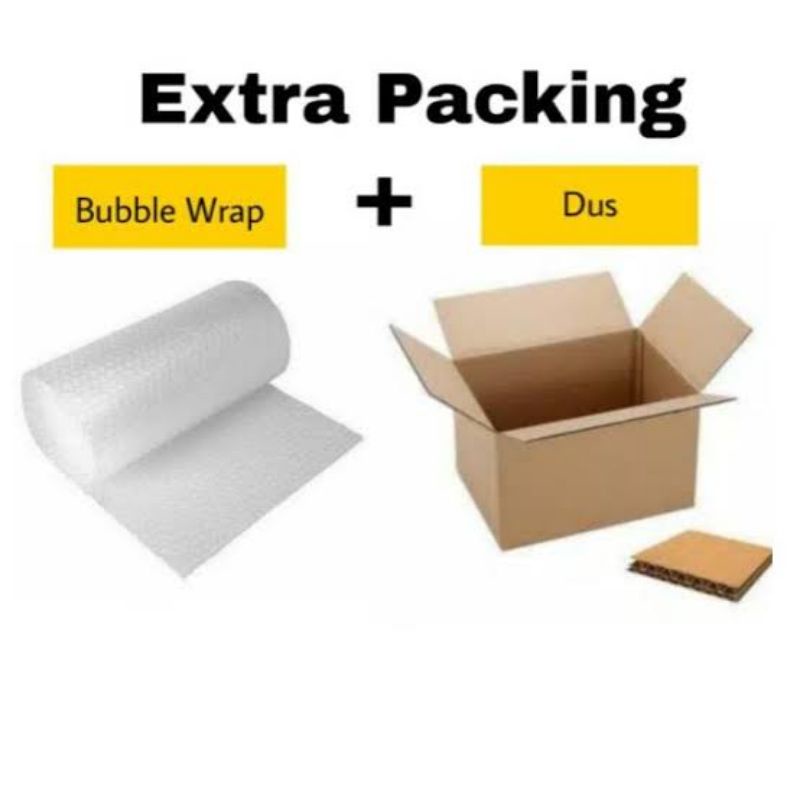 

Biaya Packing Tambahan Dus dan Bubble Wrap instan