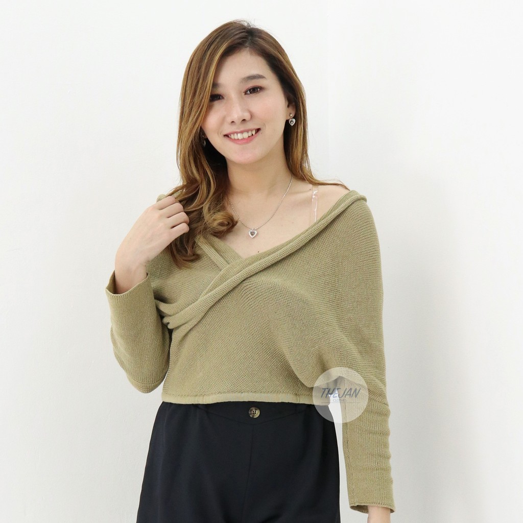 Lena Top Rajut Bk -Thejanclothes