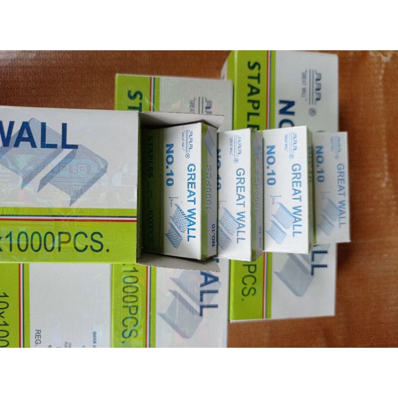 Isi Staples Stapler Kecil no 10 Great Wall Yoeker Voxy Murah /refil staples jeglokan