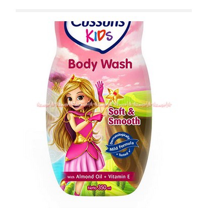 Cussons Kids Body Wash Pink 350 ml sabun cair Anak Cuson dengan almond oil dan vitamin E