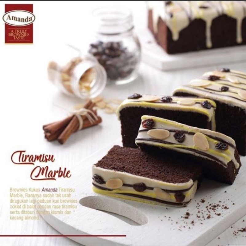 

AMANDA BROWNIES TIRAMISU MARBLE