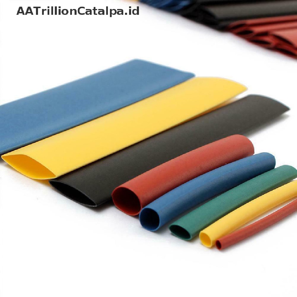 Aatrillioncatalpa 164pcs Selang Bakar Heat Shrink Insulated Untuk Membungkus Kabel Listrik