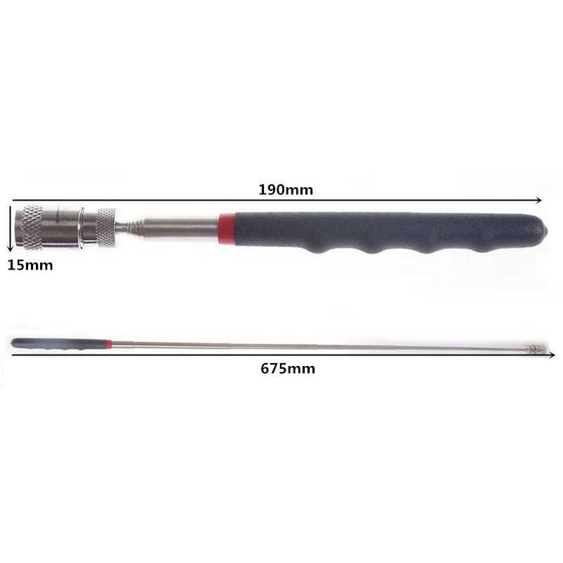 Terlariss !! Tongkat Telescopic Magnet Pick Up Tool dengan Lampu LED - GJ0347