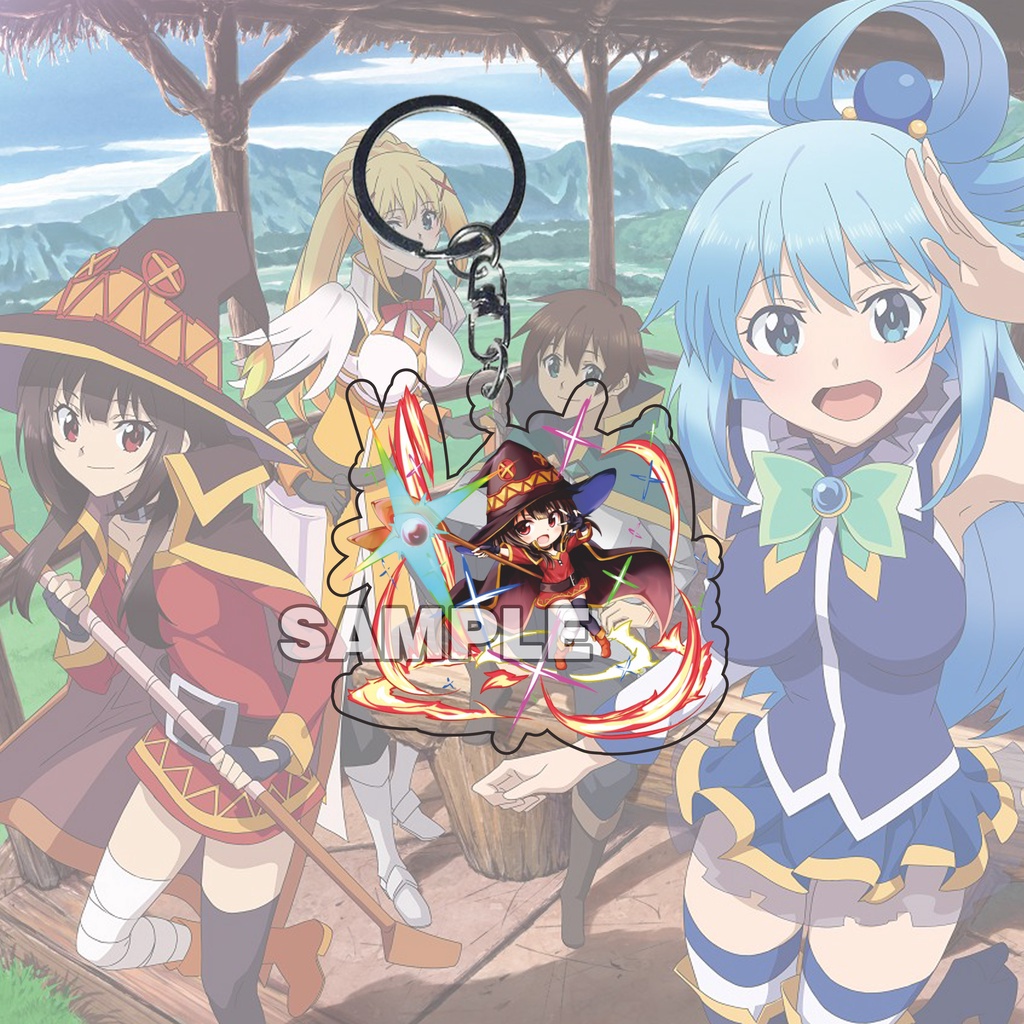 Gantungan Kunci Konosuba Megumin Ganci - Key Chain - Souvenir - Anime - Keychain