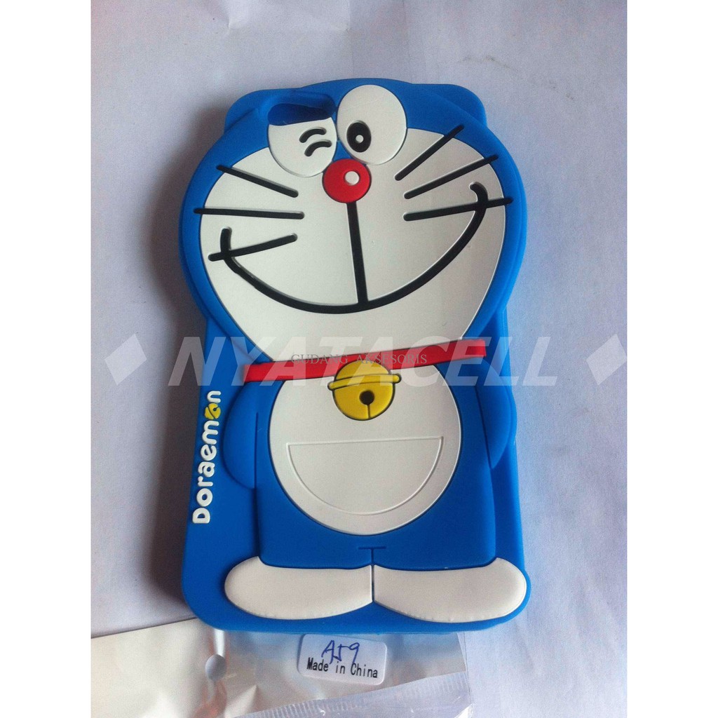 Case 4D Doraemon Oppo F1S / A59 /Karakter/Softcase/Soft/3D/Kartun