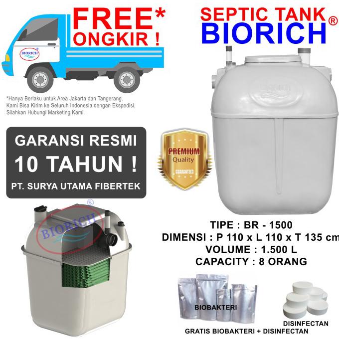 Jual Ready Stock Septic Tank Bio Biotech Spiteng Biofil Septik Tank Ltr Biotank Shopee