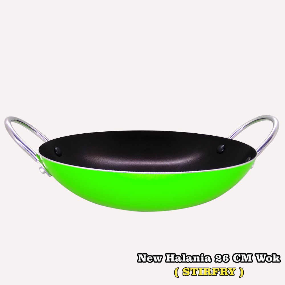 Wajan penggorengan teflon Maxim new Halania wok 26 cm / wajan teflon anti lengket maxim 26 cm