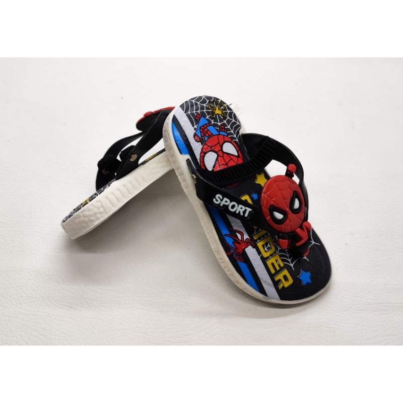 TERMURAH - SANDAL ANAK LAK-LAKI TALI IKAT BISA BERBUNYI CITT..CITT COD 1-3THN / SANDAL JEPIT ANAK BERBUNYI CITT.. CITT MOTIF SPAIDERMAN / SANDAL ANAK BALITA LUCU MOTIF SPAIDERMAN / SANDAL JEPIT BUNYI CIT CIT TERMURAH / SANDAL KEREN ANAK COWOK