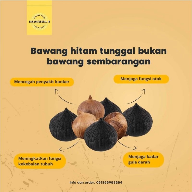 

Black Garlic / Bawang Hitam Tunggal