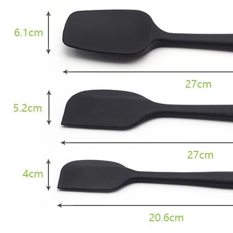 Silicone spatula set 3pcs with box / alat masak set cooking