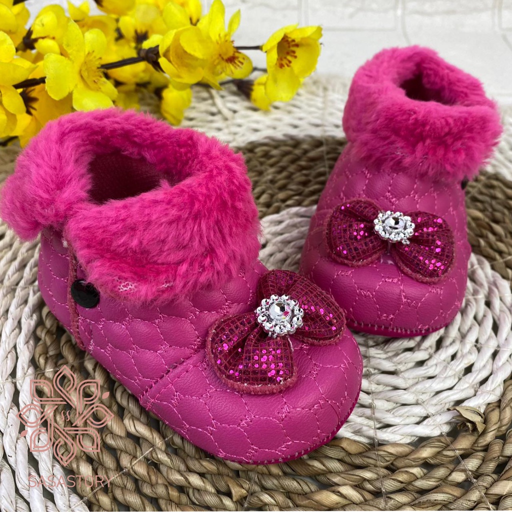 SEPATU BOOT BABY BAYI PREWALKER PEREMPUAN 0-12 BULAN LP02