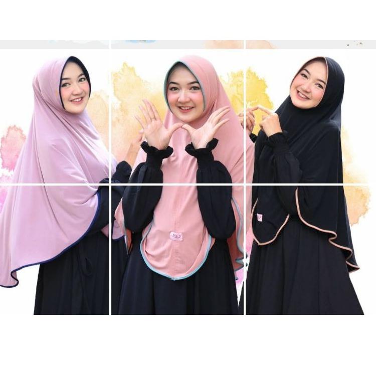 HIJAB INSTANT AREY SYAR'I LIST JERSEY//JILBAB JUMBO SYARI LIST BY AREY HIJAB –SKY.25Au22м