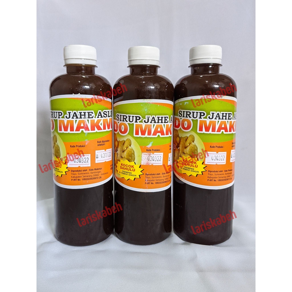 

Sirup Jahe Asli SIDO MAKMUR SEMARANG 500mL [Botol] BONUS Bubble Wrap + Kardus