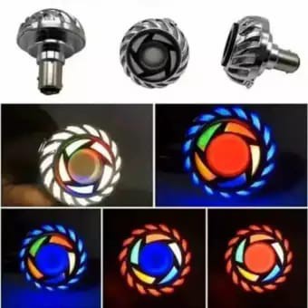 Lampu Stop Rem Belakang PROJIE Led Stoplamp Projie Flash Running Bulat Spiral AE Rainbow-MJ_MOTORSHOP