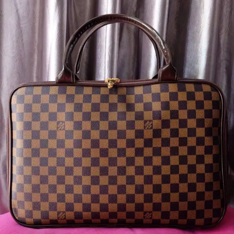 KOPER MINI MOTIF LV DAMIER COKLAT