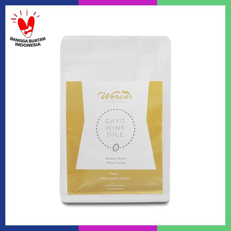 

Kopi Arabica Aceh Gayo Wine 200 Gram Medium Roast Biji/Bubuk Kopi Biji