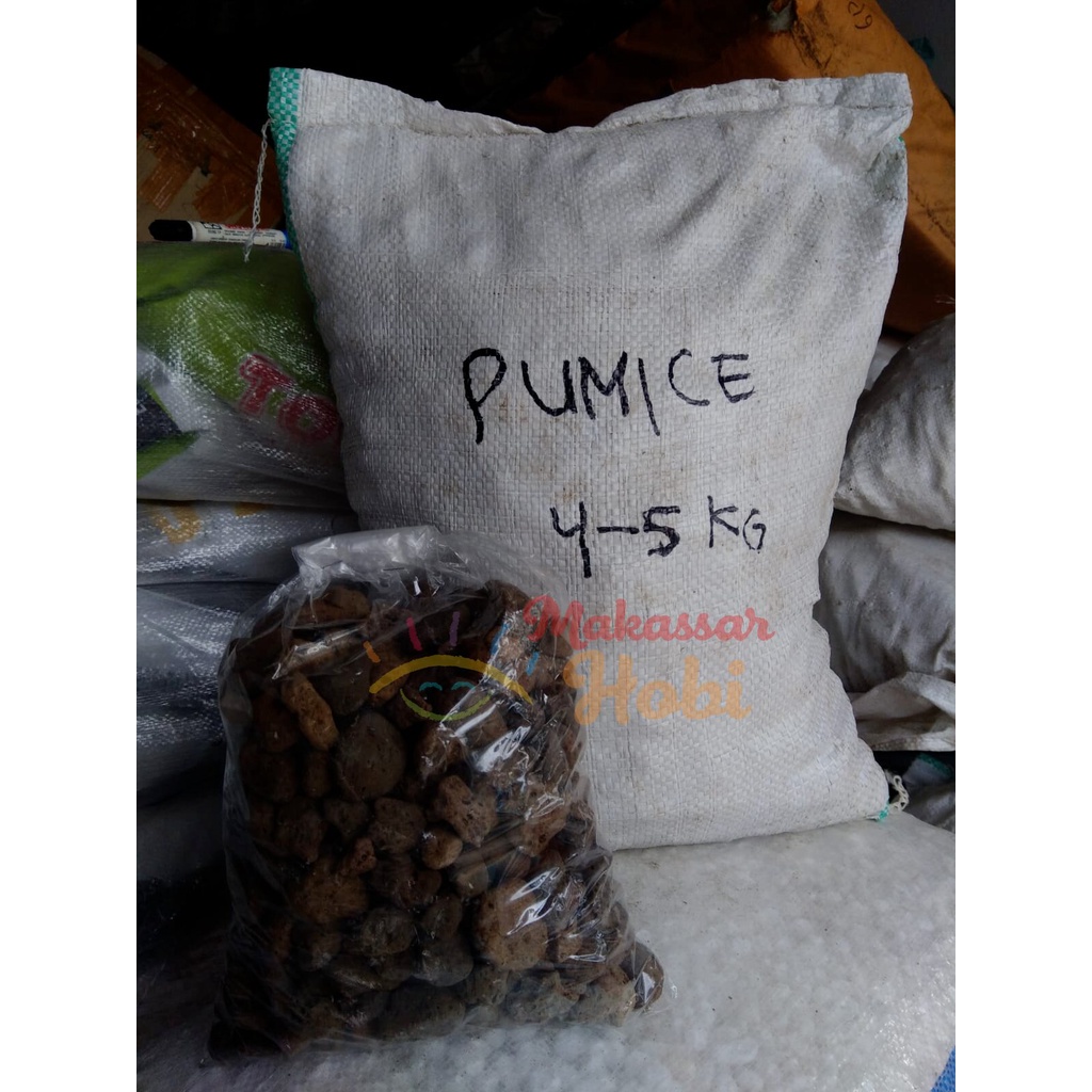 Batu Apung 5 kg Pumice Media Filter Aquarium Aquascape Kolam Ikan Hias