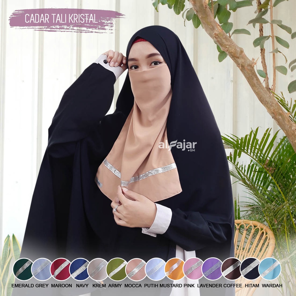 CADAR NIQOB TALI Dua Layer Kristal by Alfajar