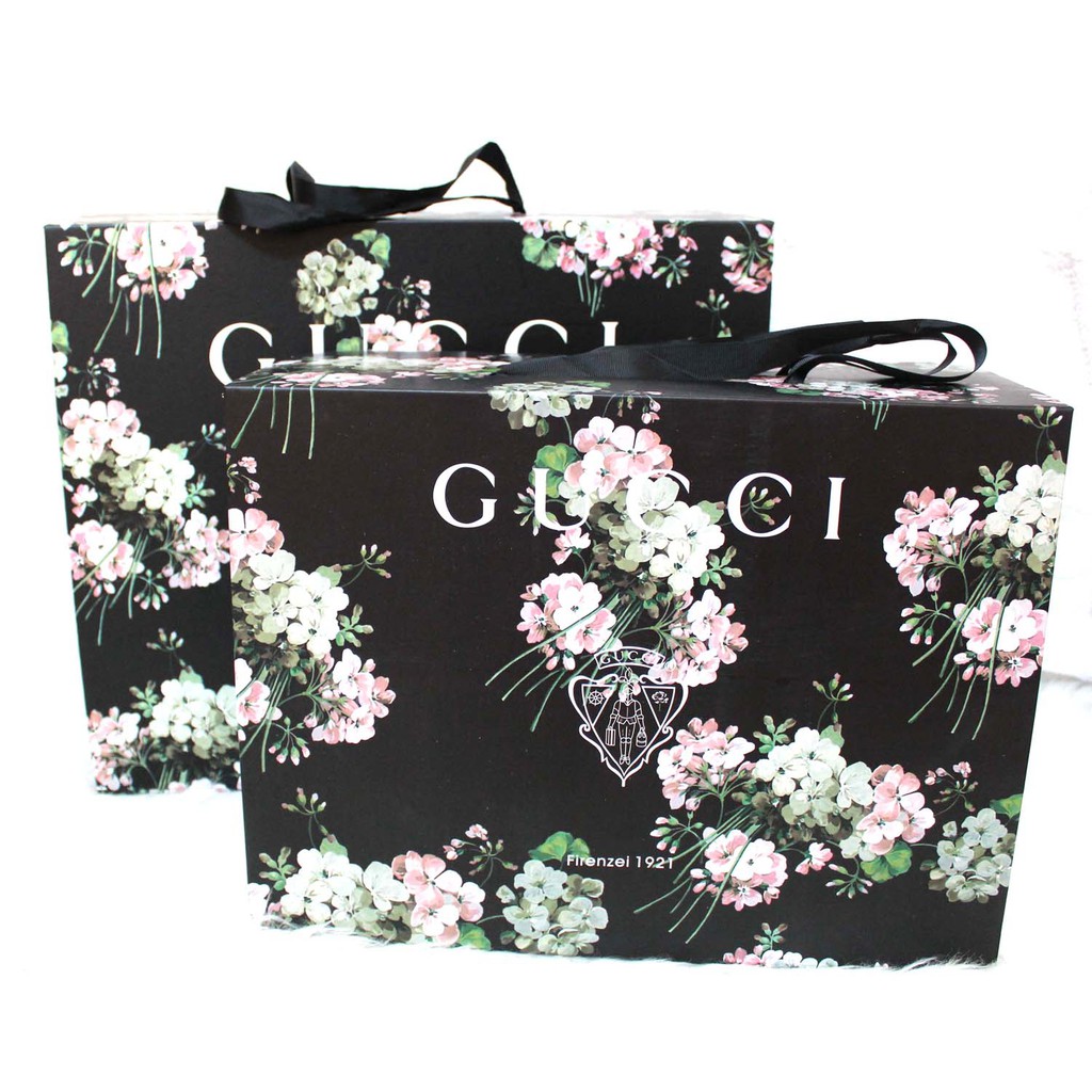 box tas gucci bag branded black edition