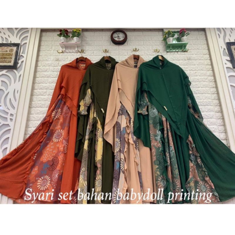 GAMIS CERUTY BABYDOLL SET BY ANNISA SYAR'I