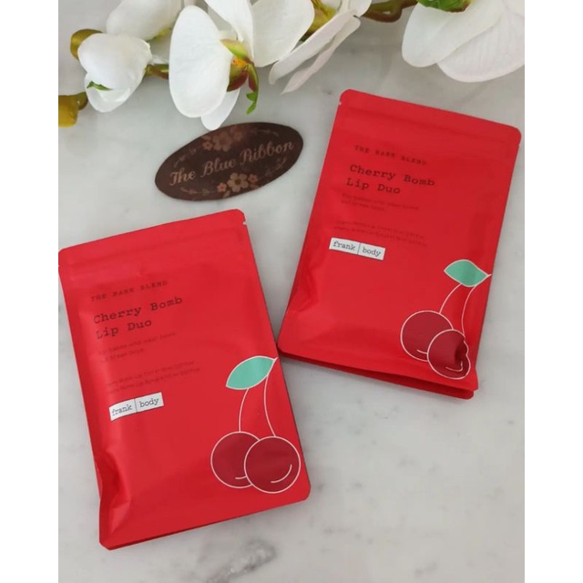 FRANK BODY CHERRY LIP TINT &amp; LIP SCRUB DUO
