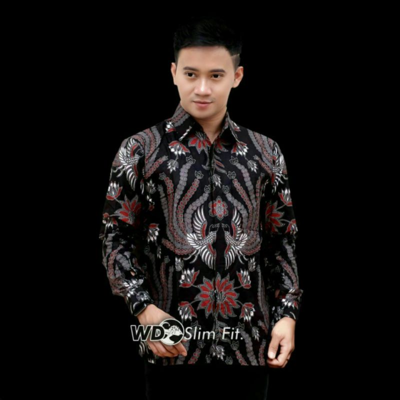 Baju Kemeja Batik Pria Dewasa Murah Lengan Panjang Modern Kondangan Mewah Premium