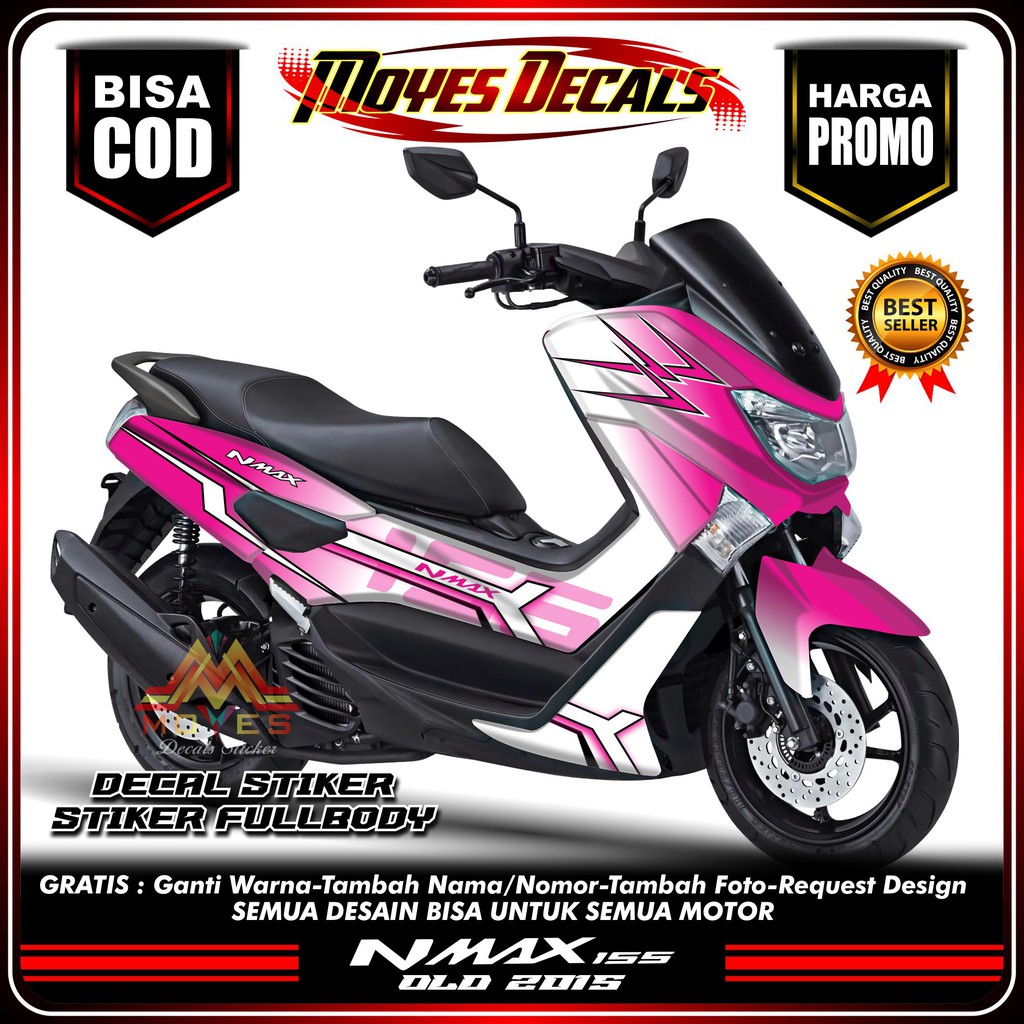 Stiker Nmax 155 Fullbody Desain Simple-Decal Stiker Nmax 155 Fullbody Simple Custom