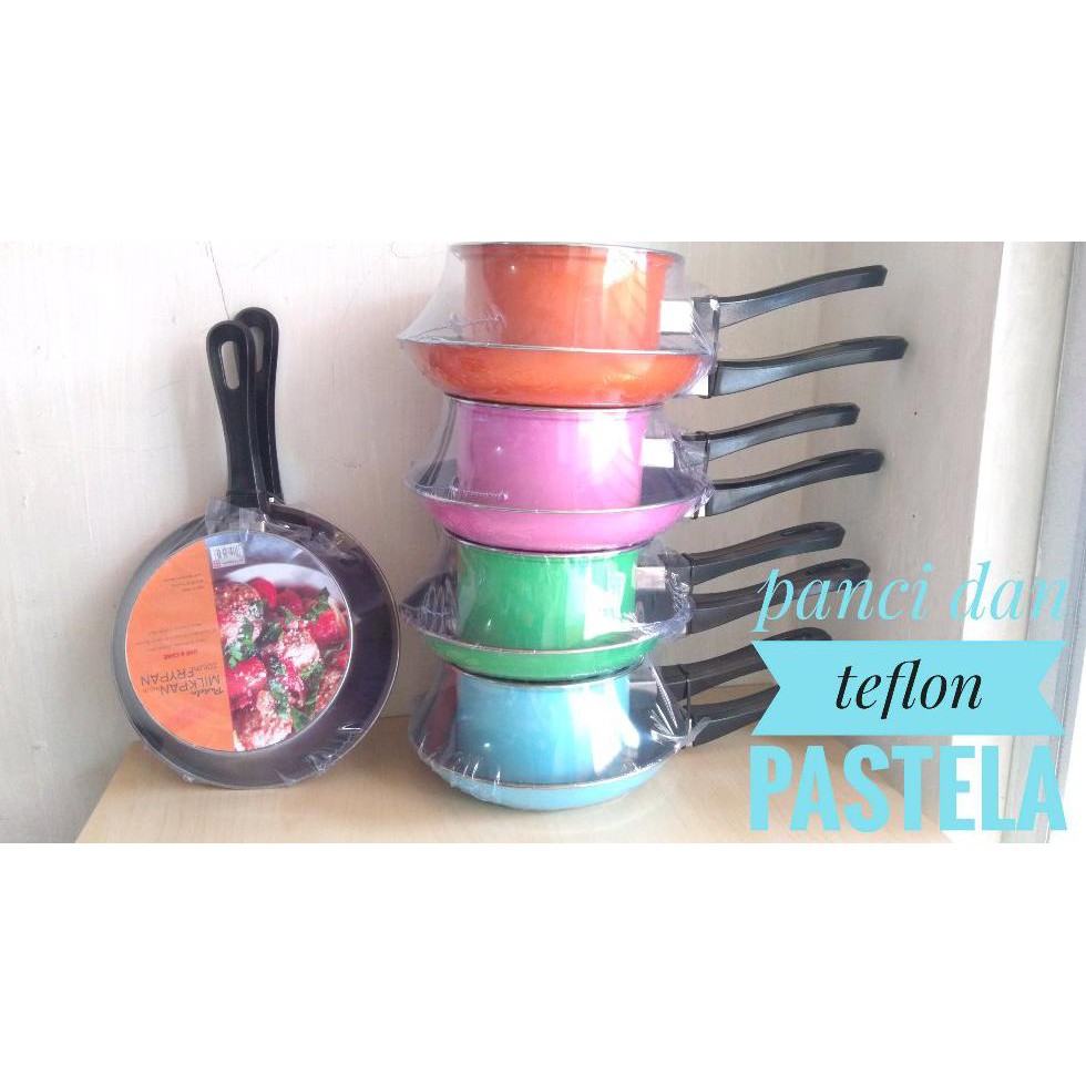 MURAH MASPION set panci dan teflon pastela anti lengket warna pink hijau biru pink