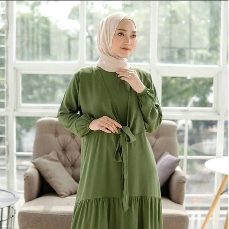 (RPA) GAMIS JEANA REMPEL DAILY BUSUI WANITA DRESS MOSCREPE