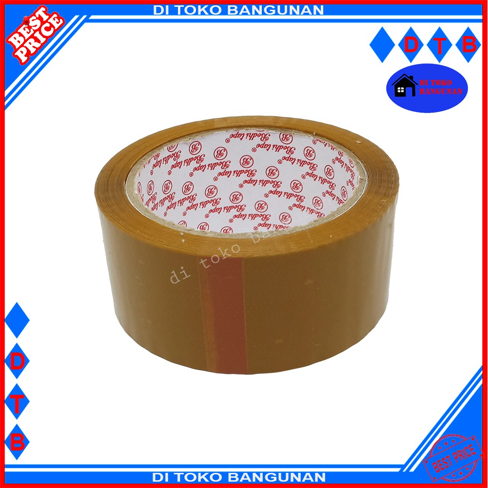 Lakban Coklat 2 Inch X 100 Yard Goal Tape