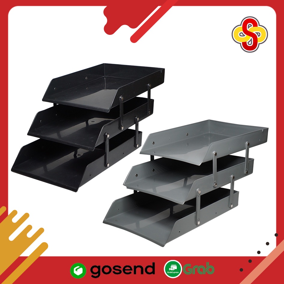 Rak Surat 3 Susun / Rak Dokumen / Rak Kertas Elevated Tray Microtop M 603