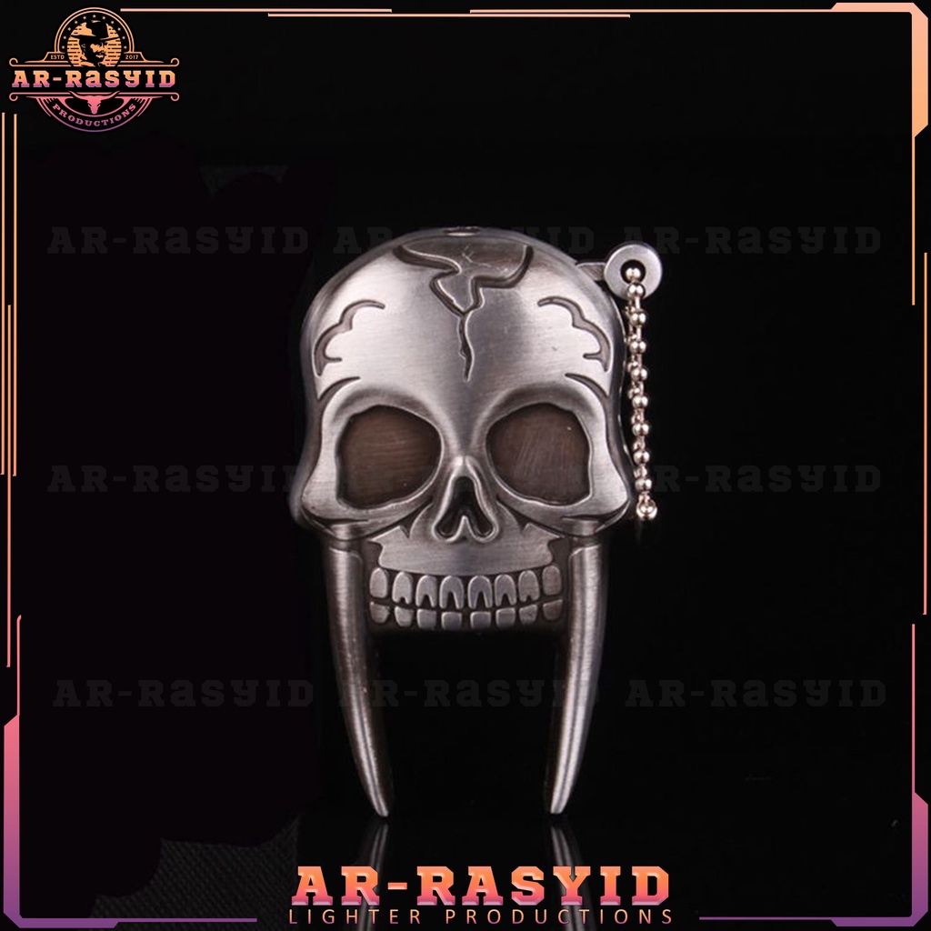 Korek Api Las Gas Push Dagger Tengkorak Skull BISA COD