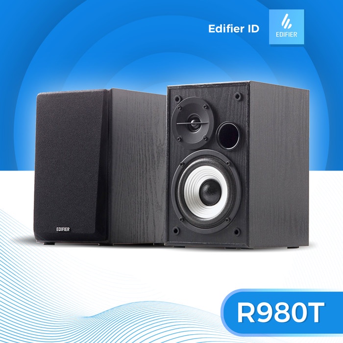 Edifier R980T 4" Active Bookshelf Speakers - 2.0 Computer Speaker