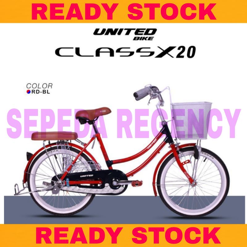 Sepeda Keranjang UNITED CLASS X 20 Inch Remaja / Dewasa CTB