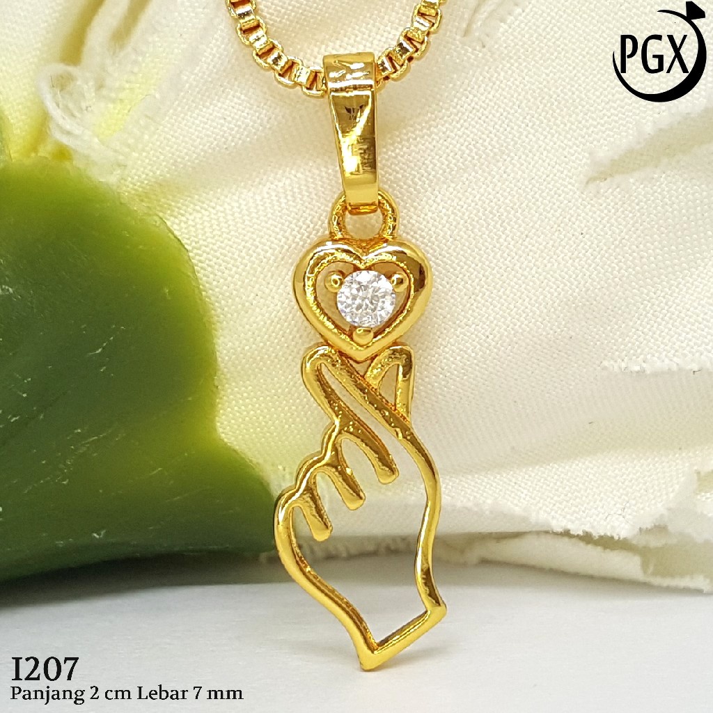 PGX Liontin Kalung Xuping Wanita Perhiasan Lapis Emas Aksesoris Fashion - I207