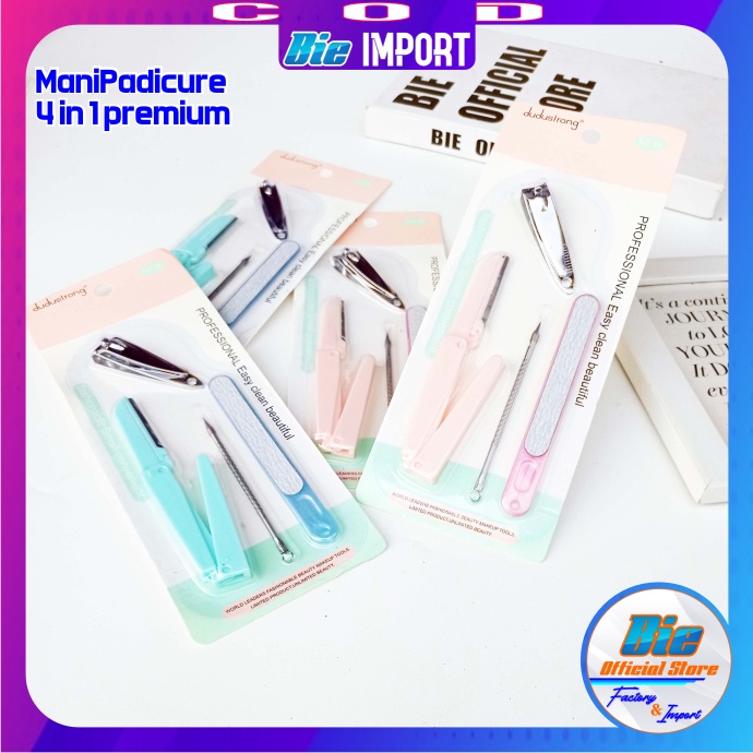 isi 4 Pcs Manicure Padicure Premium Set Impor