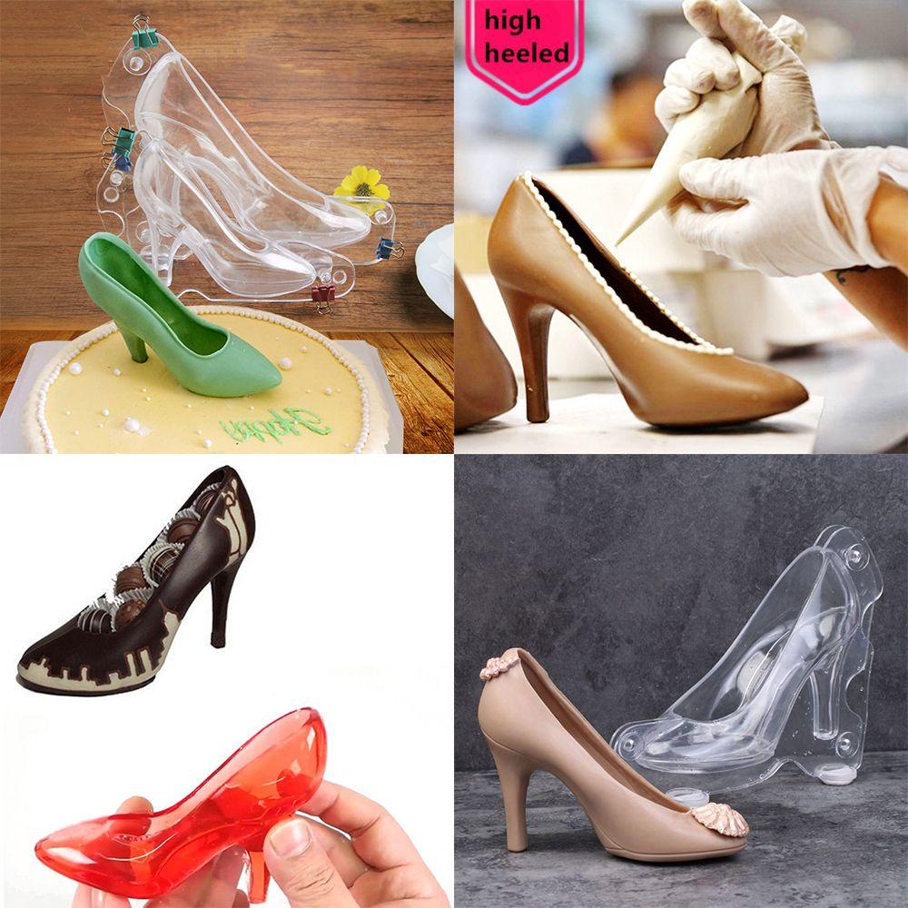 Populer Alat Dekorasi Cetakan Coklat 3D Fondant Cake Suger Craft Crystal Shoes