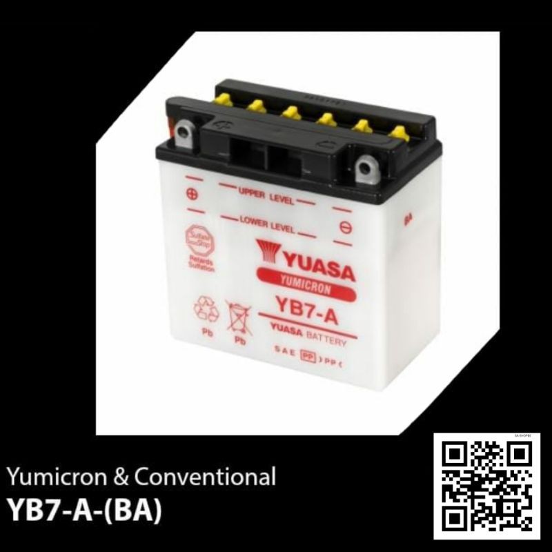 Accu / Aki Motor YUASA YB7-A-BA / YB7A