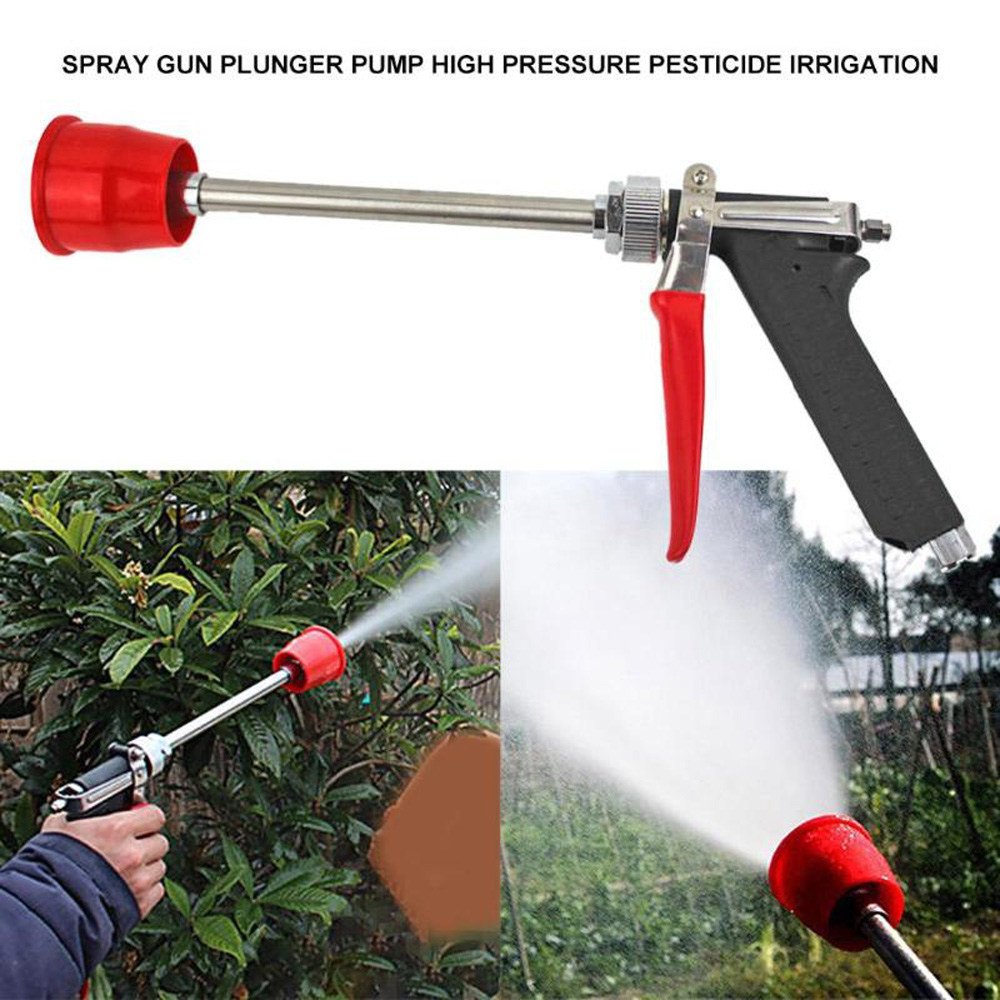 REBUY High Pressure Pesticide Sprayer Long Range Garden Supply Spray Gun Atomizing Nozzle Fruit Agricultural Tree Plunger Pump Irrigation Tool