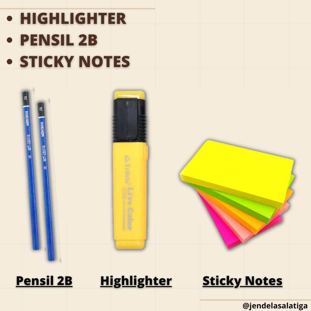 

Hadiah Highlighter & Pensil