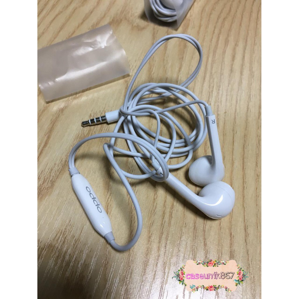 Handsfree Headset Hf earphone Oppo ori cabutan superba f9 a5s a3s neo9 a33 a52 a53 f1s f3 f5 f7 a5