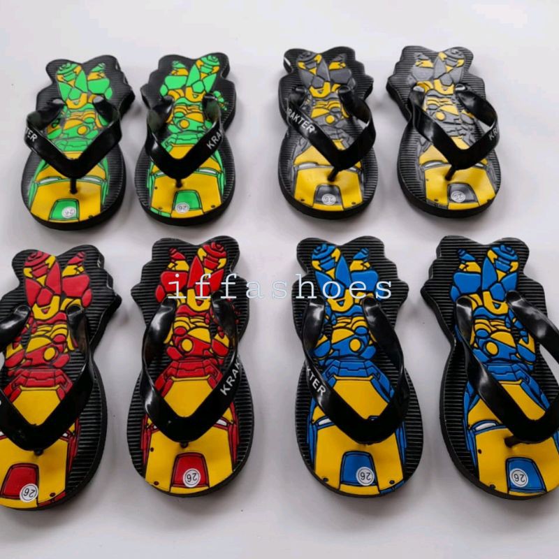 Sandal Jepit Anak Laki Laki Sancu Iron-man