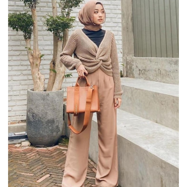 Villa Sweater Rajut Pusatgrosir_solo/ Tities Titiesa Sweater Knite Viral Termurah