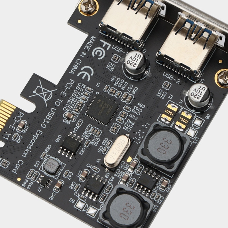 Btsg PCI-E Ke USB 3.0 2-Port Kartu Ekspanding Internal USB3.0 Hub Converter Untuk Windows7 (32-bit/64-bit)8/8.1/10 XP